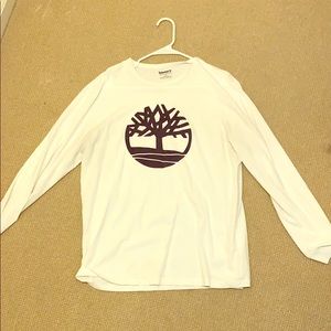 Large White Long-sleeve Timberland Shirt